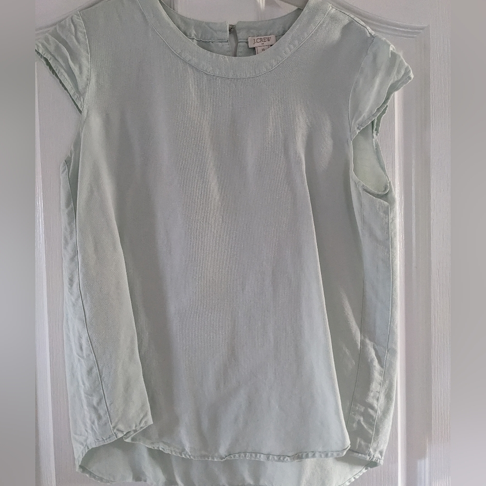 J Crew Blouse Cap Sleeve